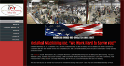 Desktop Screenshot of detailedmachining.com