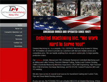 Tablet Screenshot of detailedmachining.com